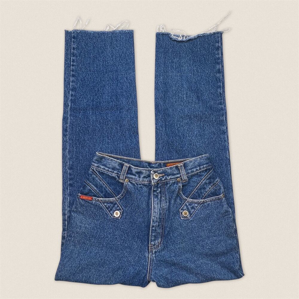 Vintage Western Law Man‎ Lawman Blue Jeans Straight Leg 9 - Size 26 x 31